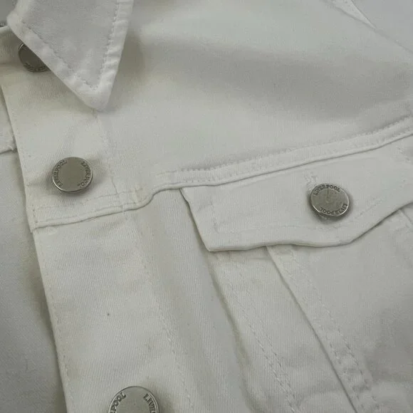 Liverpool White Denim Jeans Jacket 2X - Picture 8 of 12